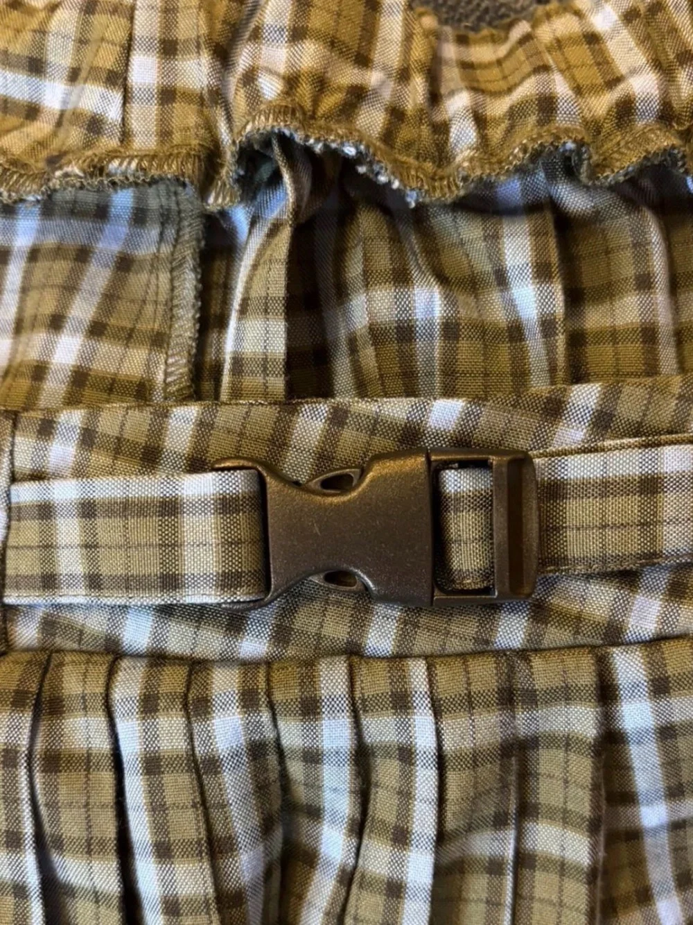 wild fable Blue and Black Plaid Pleated Mini Skirt